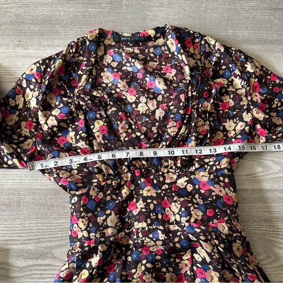 Marc Jacob’s Designer Floral Tie Waist Midi Dress 2 - Picture 10 of 12